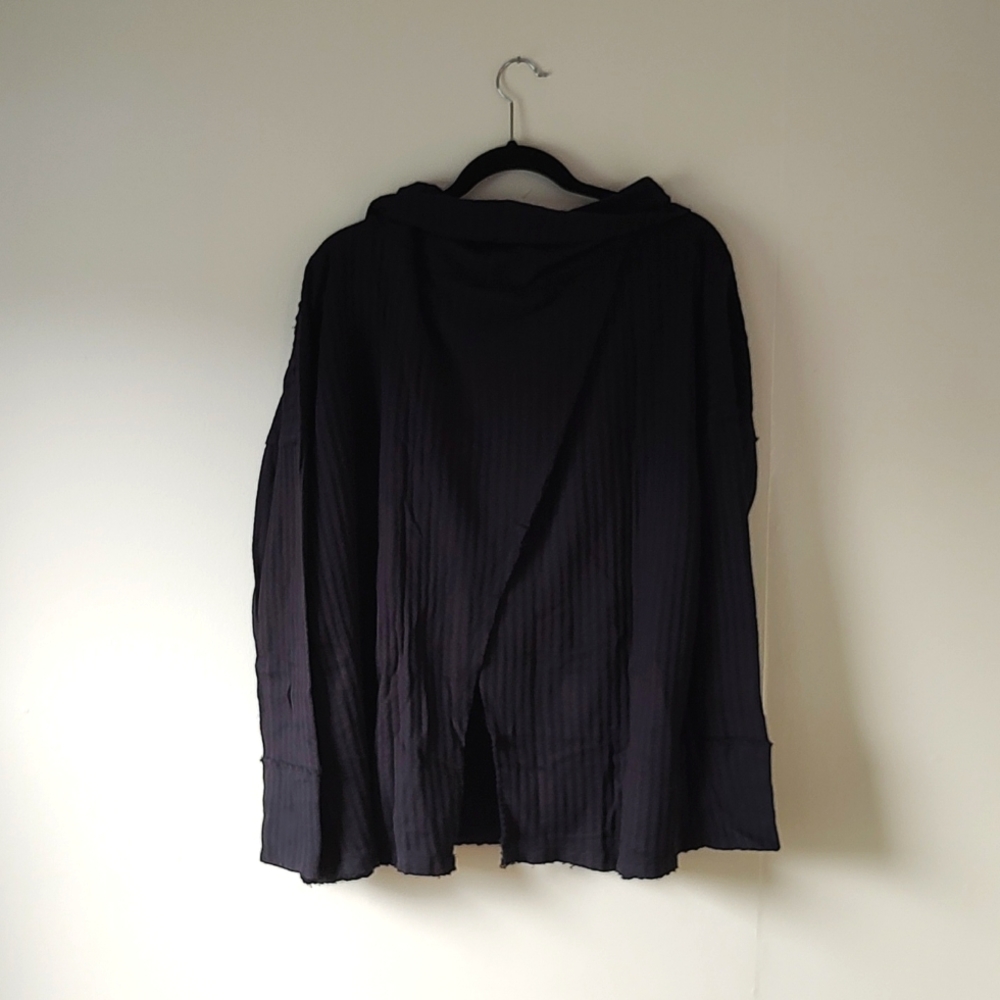 NWT! Free People Juicy Long-Sleeve Top Oversized Cowlneck Split Back MEDIUM - Picture 5 of 10